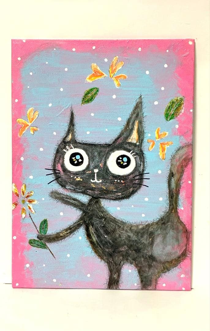 絵 絵画 猫 【 近所の見返り猫 】絵本 現代アート アート - メルカリ
