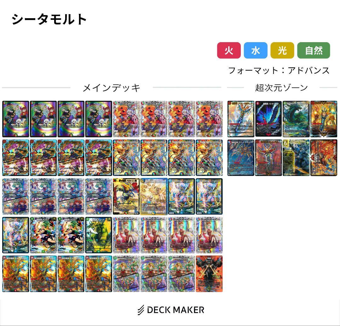 デュエマ シータモルトversusデッキ GP優勝構築 キャラトレ統一 高
