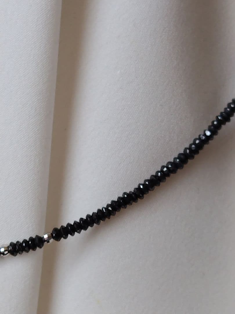 K18WG ブラックダイヤモンド　チョーカータイプ　ネックレス　13.07ct
