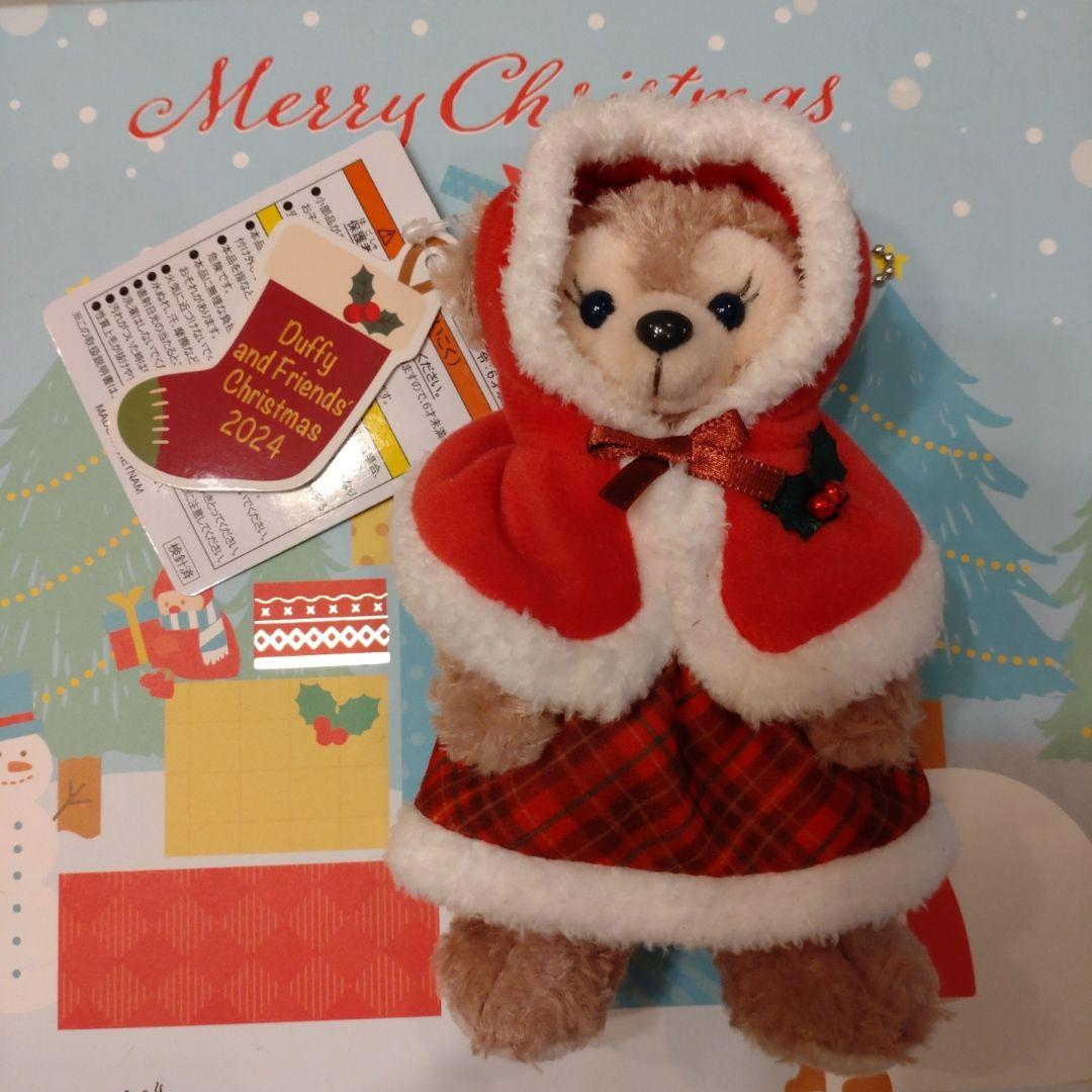 新品タグ付き ダッフィー&フレンズ クリスマス ぬいぐるみバッジ 4点