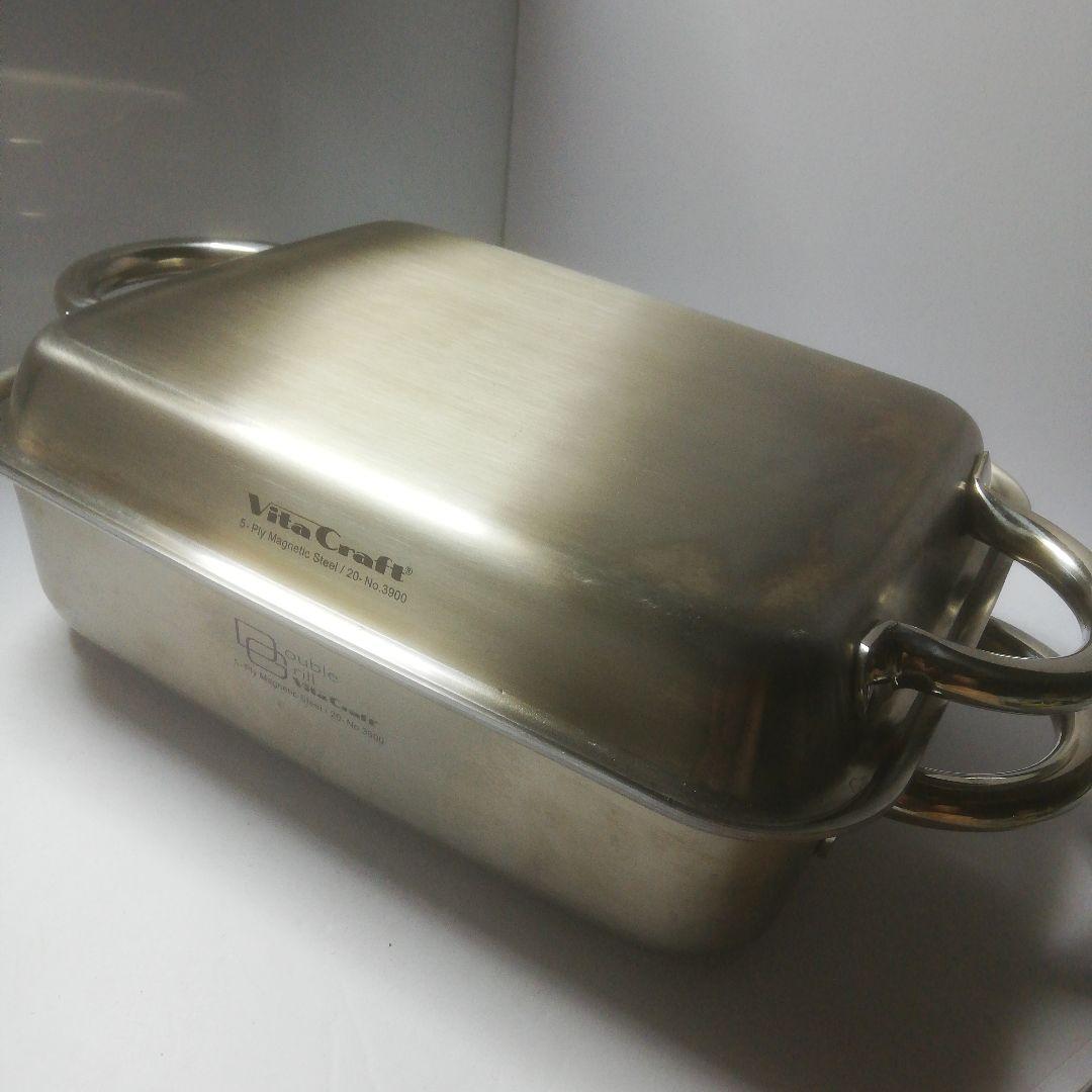 ビタクラフトVita Craft ダブルグリル　5-Ply No.3900中古品 Vita Craft（ビタクラフト） ダブルグリル IH対応 網付き Vita Craft