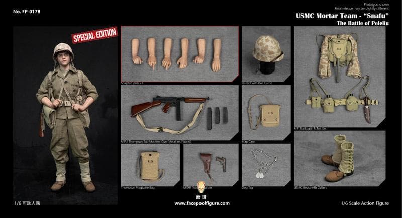 1/6 WWII アメリカ海兵隊 メリエル・“スナフ”・シェルトン伍長 7165