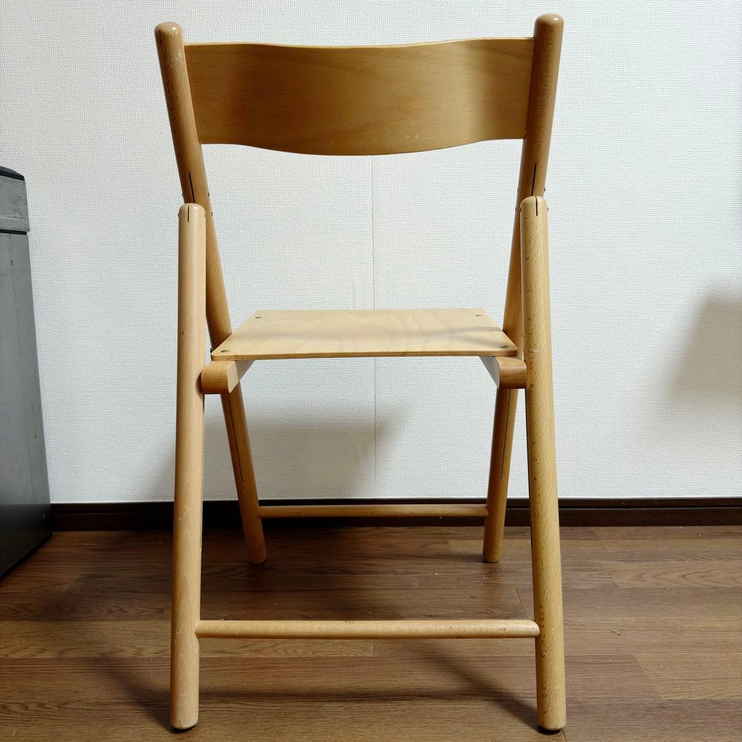 無印良品】【廃盤・希少】ブナ材折りたたみチェア・板座（成型合板