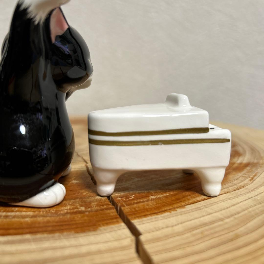 黒猫オーケストラ 置物 セブンコーポレーション 陶器 音楽隊 - メルカリ