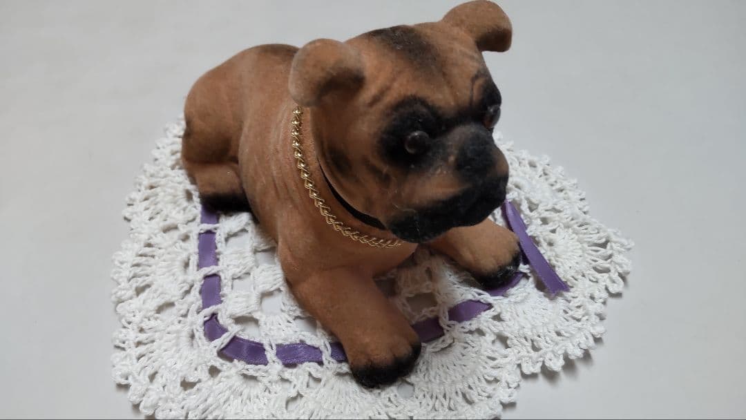 希少　昭和レトロ　犬の置物 （割れない紙質　ペーパーマシエ製） ポーセラーツ 転写紙 【白磁用】 DOG Party ドッグパーティワンちゃん