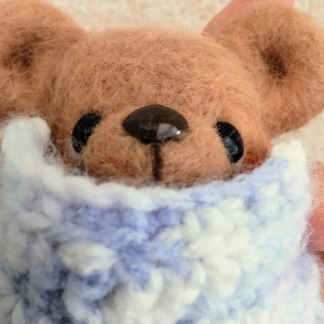 展示のみ☆もふわベア 羊毛フェルト テディベア