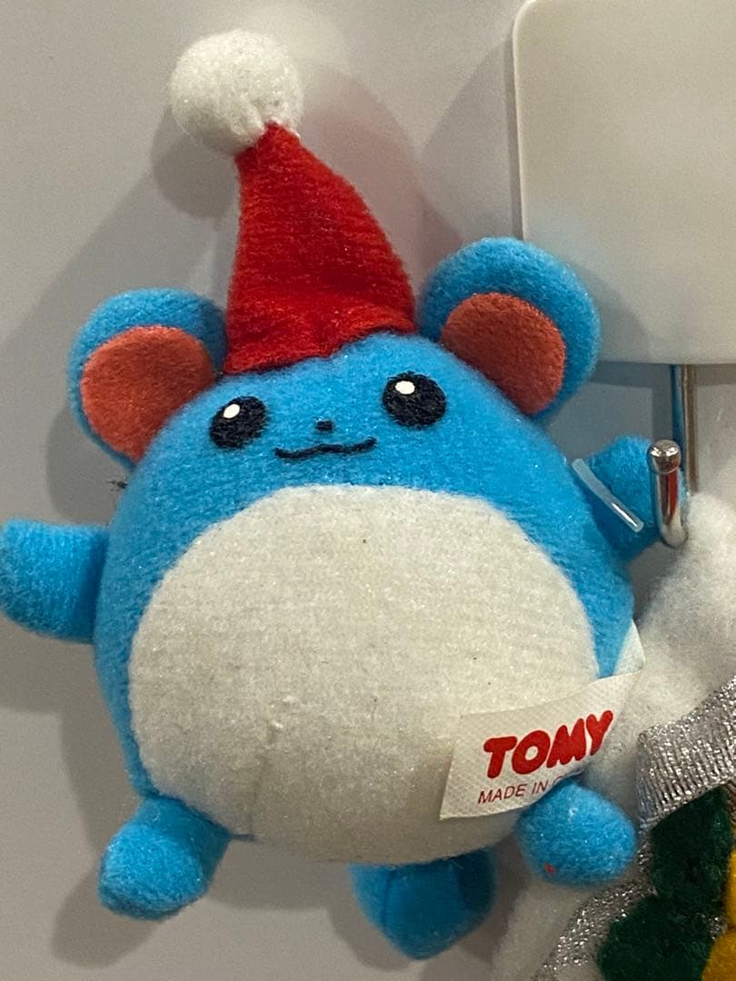 絶版当時物ポケモンオーナメントぬいぐるみ☆マリル/靴下タグ付•新品未