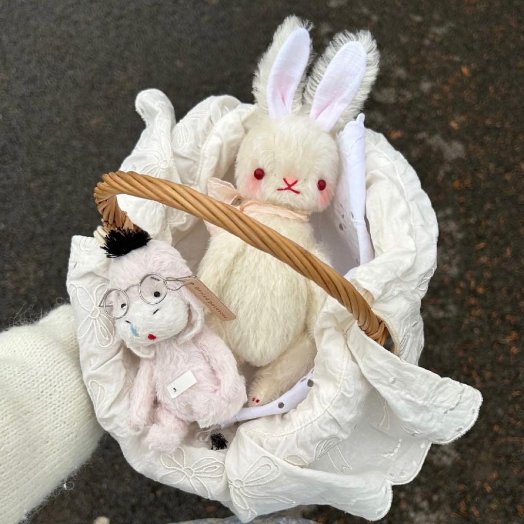ベイビーラビット うさぎ ぬいぐるみ 海外作家様 ハンドメイド