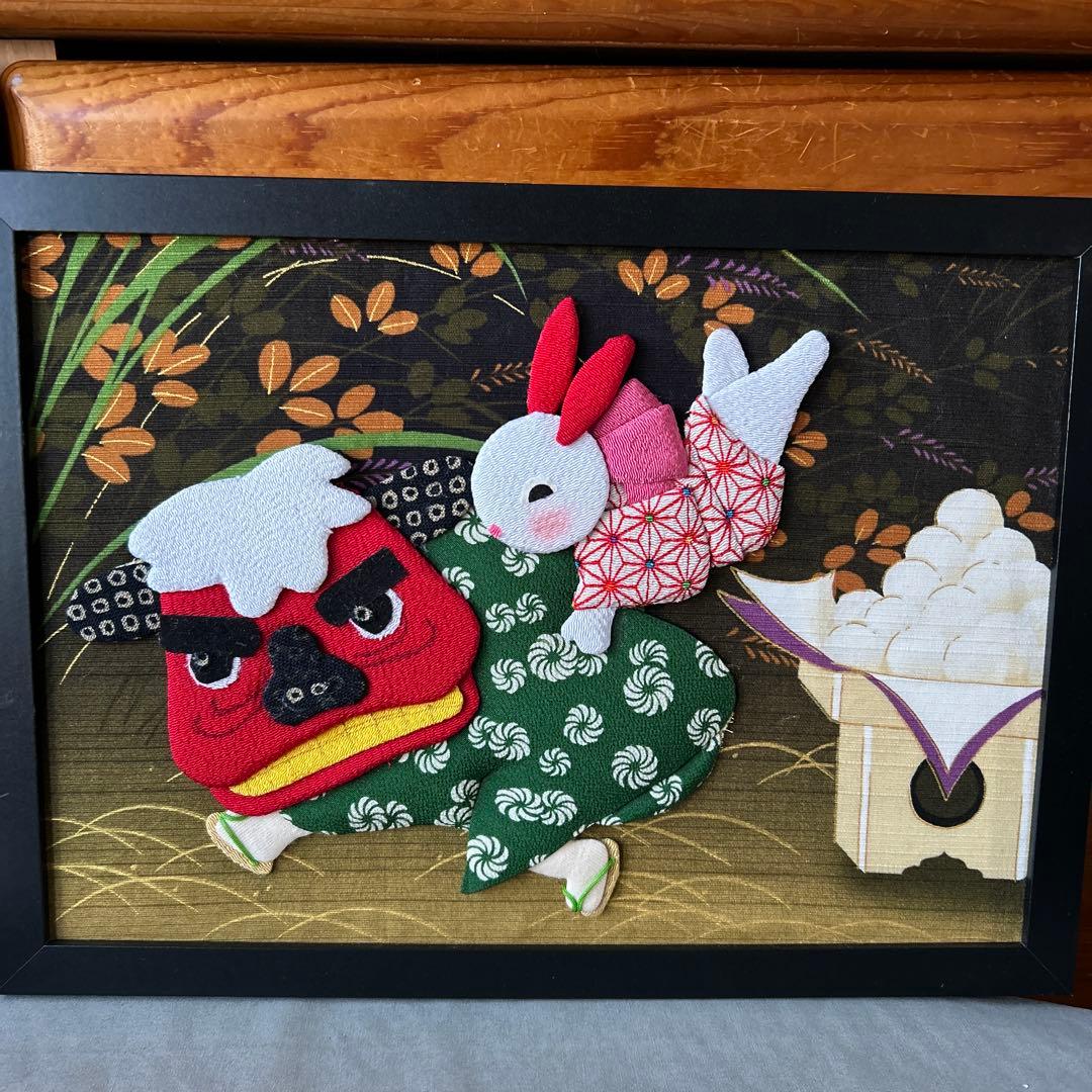 押絵額縁飾り　お正月ふーやん様3点専用 押絵額縁飾り お正月ふーやん様3点専用 押絵額縁飾り お正月ふ