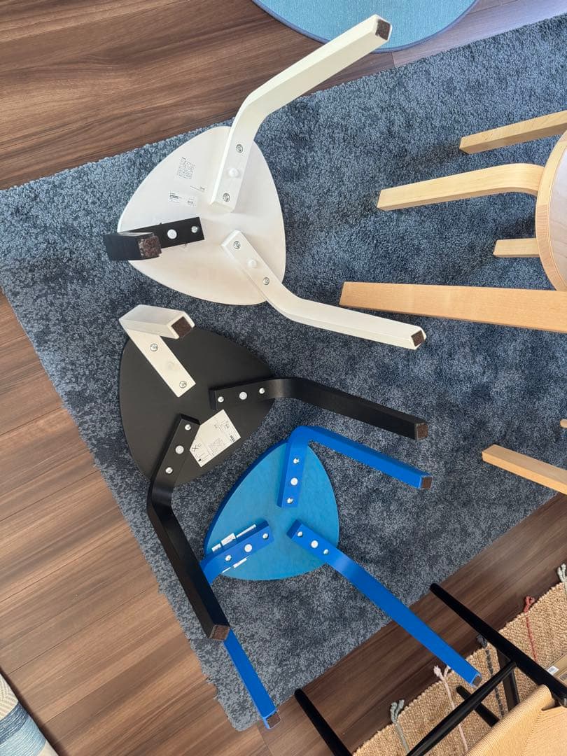 3色セット＋カバー IKEA KYRRE シルレ スツール, バーチ