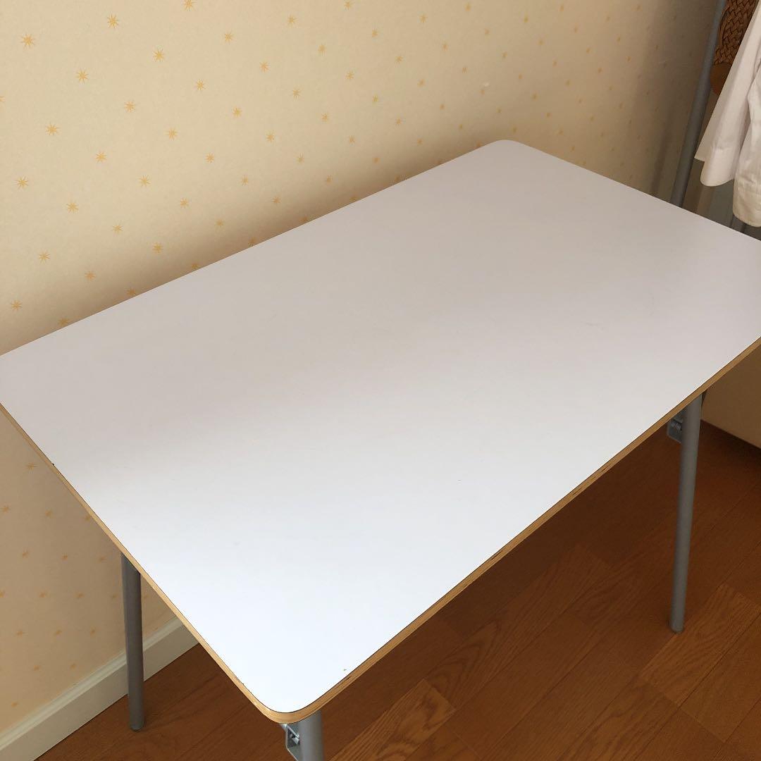 廃盤レア】無印良品机メラミン天板折りたたみ式