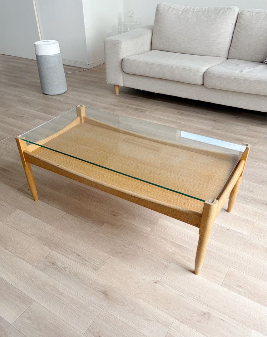 中目黒 HIKE ハイク Glass sofa table ローテーブル - メルカリ