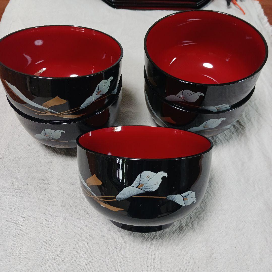 多用盆 お椀 小鉢 お箸 セット 5人前 桂由美 漆器 - メルカリ