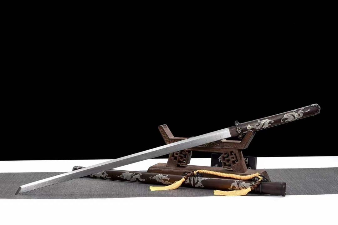 ねじれ紋様）魔龍唐刀（銅鞘） 古兵器 武具 刀装具 日本刀 模造