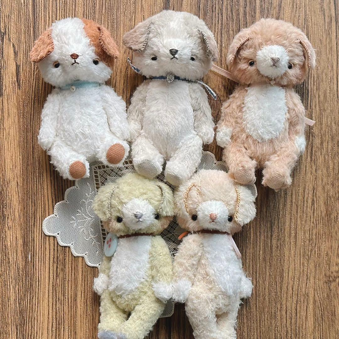 うさみみ帽子のピンク仔熊 テディベア ぬいぐるみ 海外作家様