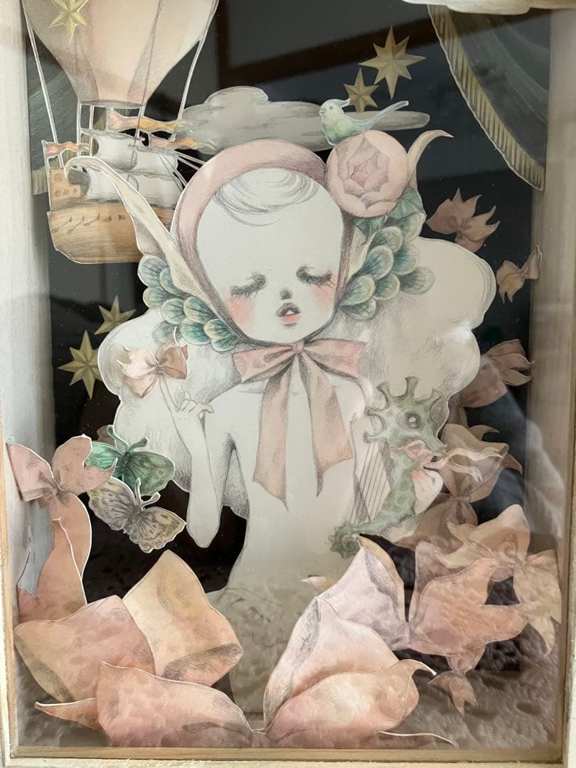 黒木こずゑ 箱入り作品 直筆画 原画 水彩 - メルカリ
