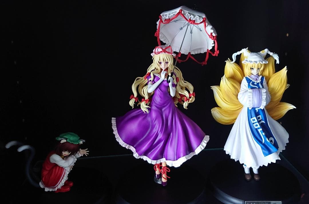 東方Project】八雲紫 八雲藍 橙 フィギュア グリフォン 3体セット-激安