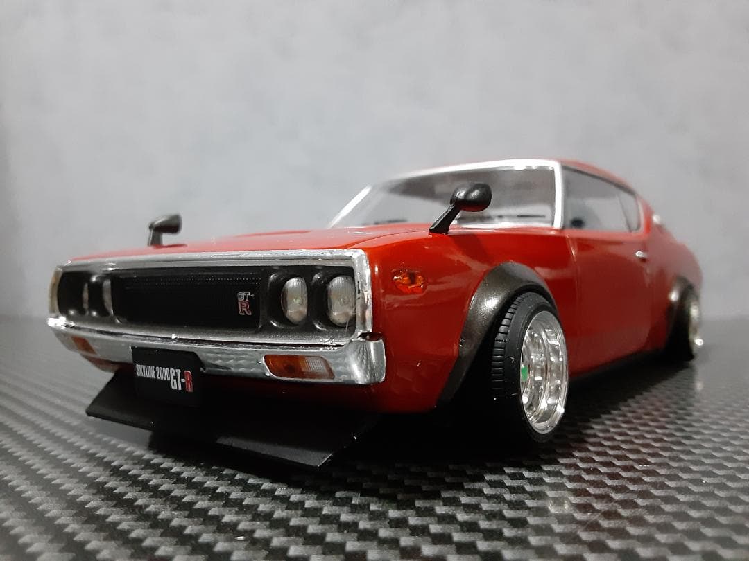 Hachette 1/24 日産 スカイラインGT-Rケンメリ 赤 カスタム改 - メルカリ