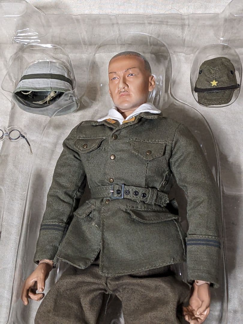 日本軍 陸軍 将校 軍服 ミリタリーフィギュア 中川三郎 中古 パーツ有り