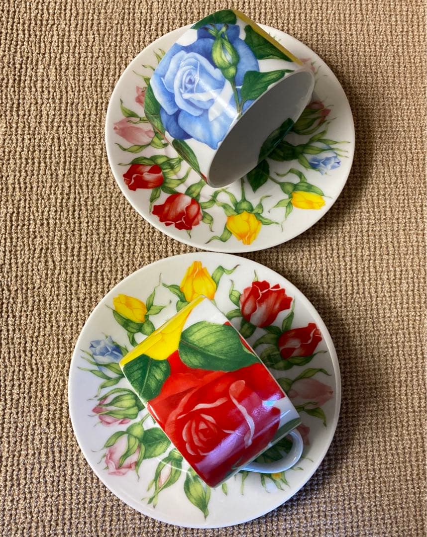 TAITU タイツー 花柄 カップ＆ソーサー ポット ROSE バラ 新品|mercari