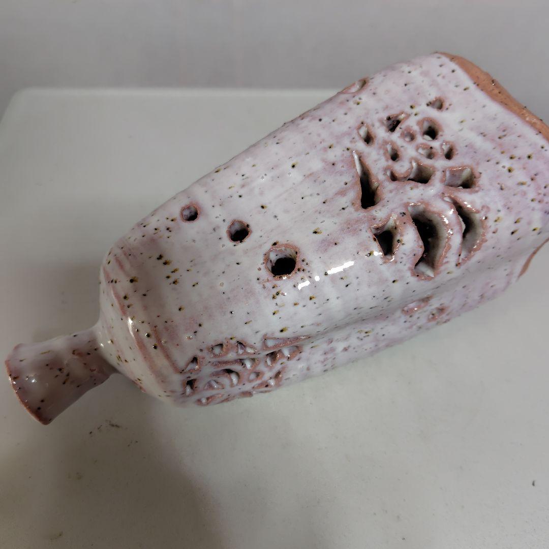 陶器製穴あきデザインランプ - メルカリ