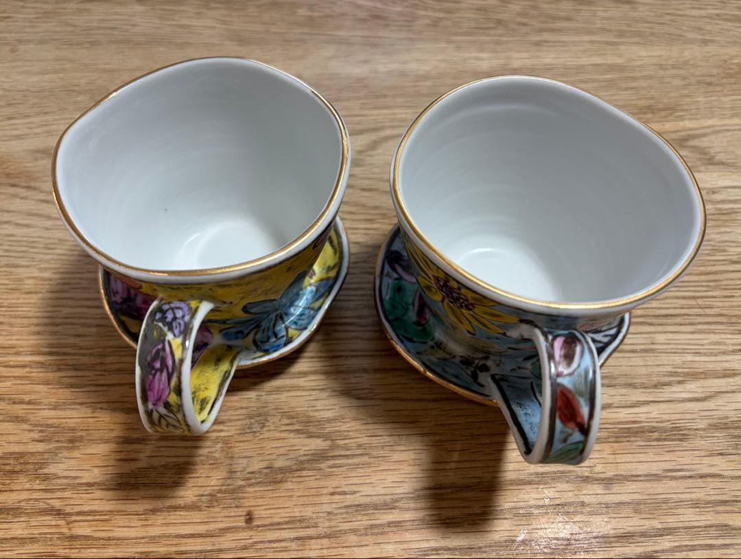 工藤完子 九谷焼 花柄ティーカップセット | Shop at Mercari from