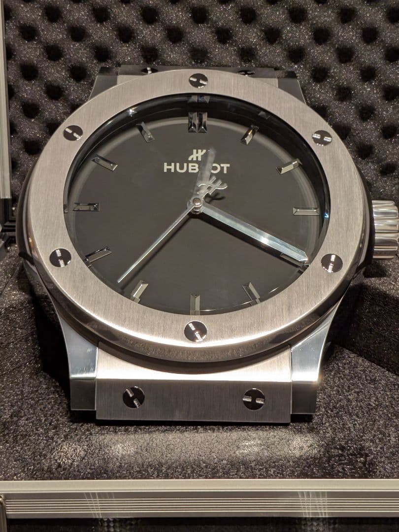 未使用！HUBLOT ウォールクロック クラシックフュージョン 壁掛け 置き時計 楽天市場】【新品未使用】 ウブロ HUBLOT ビッグバン オールブラック