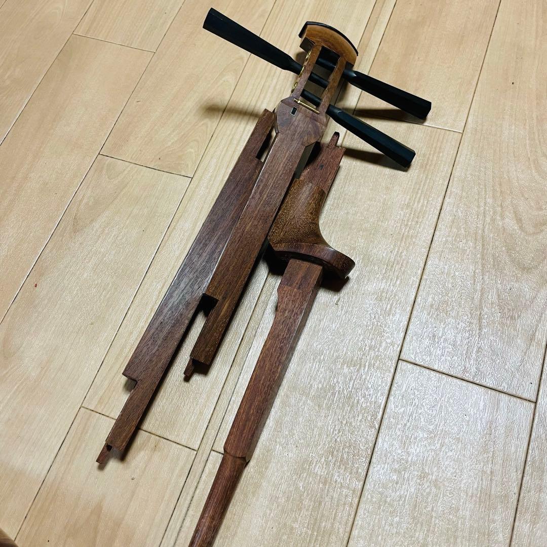 三味線 かりん 花林材 ハードケース付 現状品