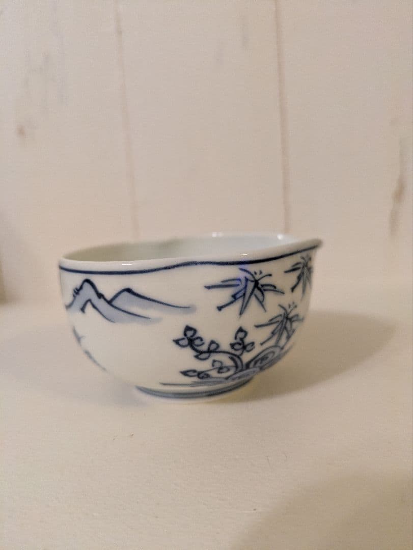 染付山水絵 煎茶器揃 平安京泉作 京焼 清水焼 - メルカリ