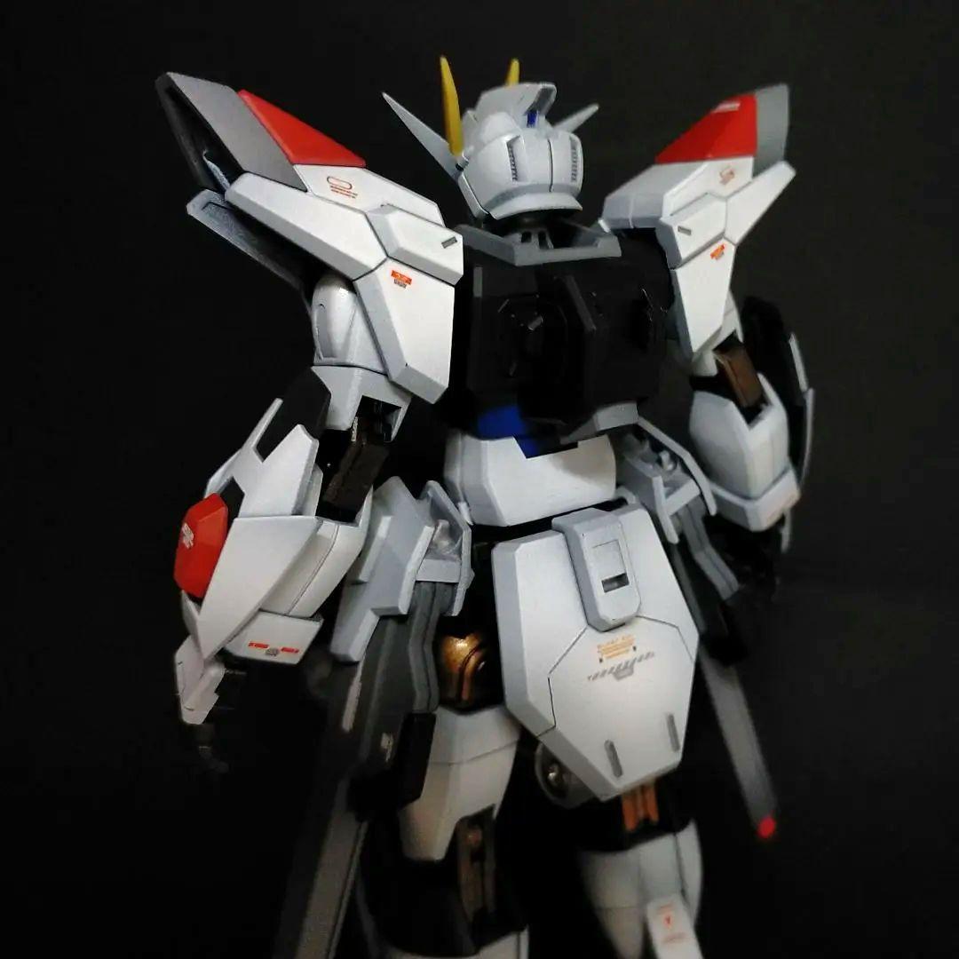 HGCE マイティーストライクフリーダムガンダム 全塗装完成品(胴体延長