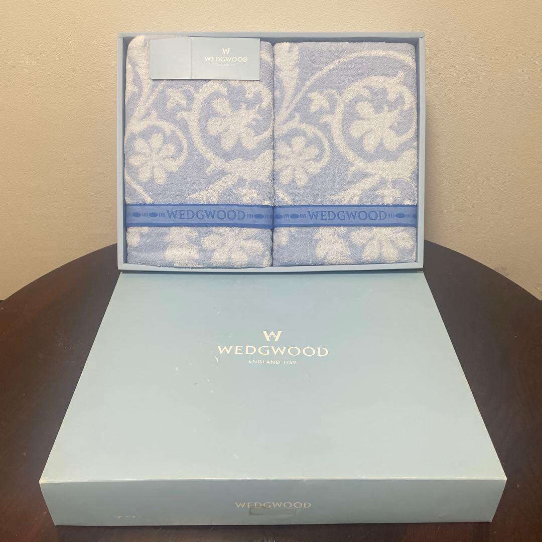 ウェジウッドタオルケット2枚セット新品未使用 WEDGWOOD - WEDGWOOD ウェッジウッド タオルケット 2枚 セットの通販