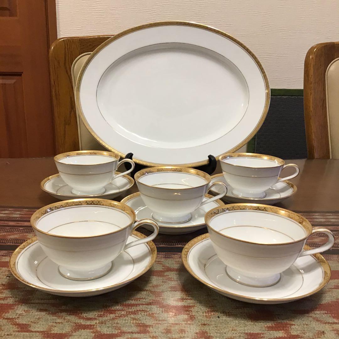 イベントうー特価 ノリタケ旧『RICHMOND』 カップ&ソーサー 5 楕円大皿