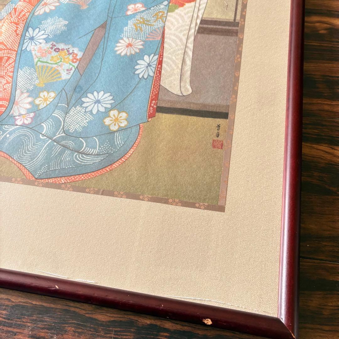 横尾芳月 舞妓 日本画 額装 美人画 F - メルカリ