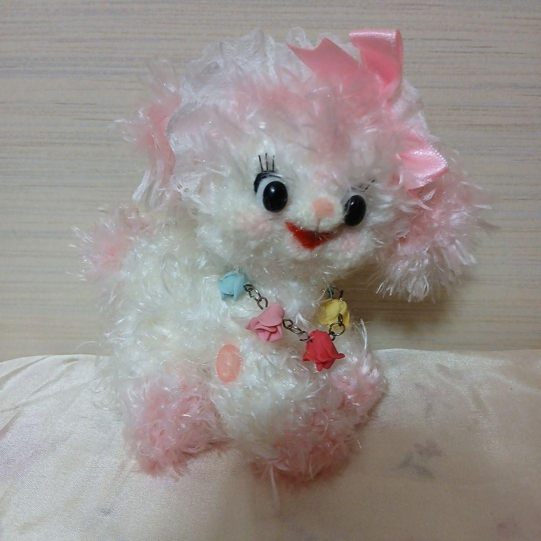 作家様　ふわふわワンちゃん　ぬいぐるみ　ピンク 作家様 ふわふわワンちゃん ぬいぐるみ ピンク - メルカリ