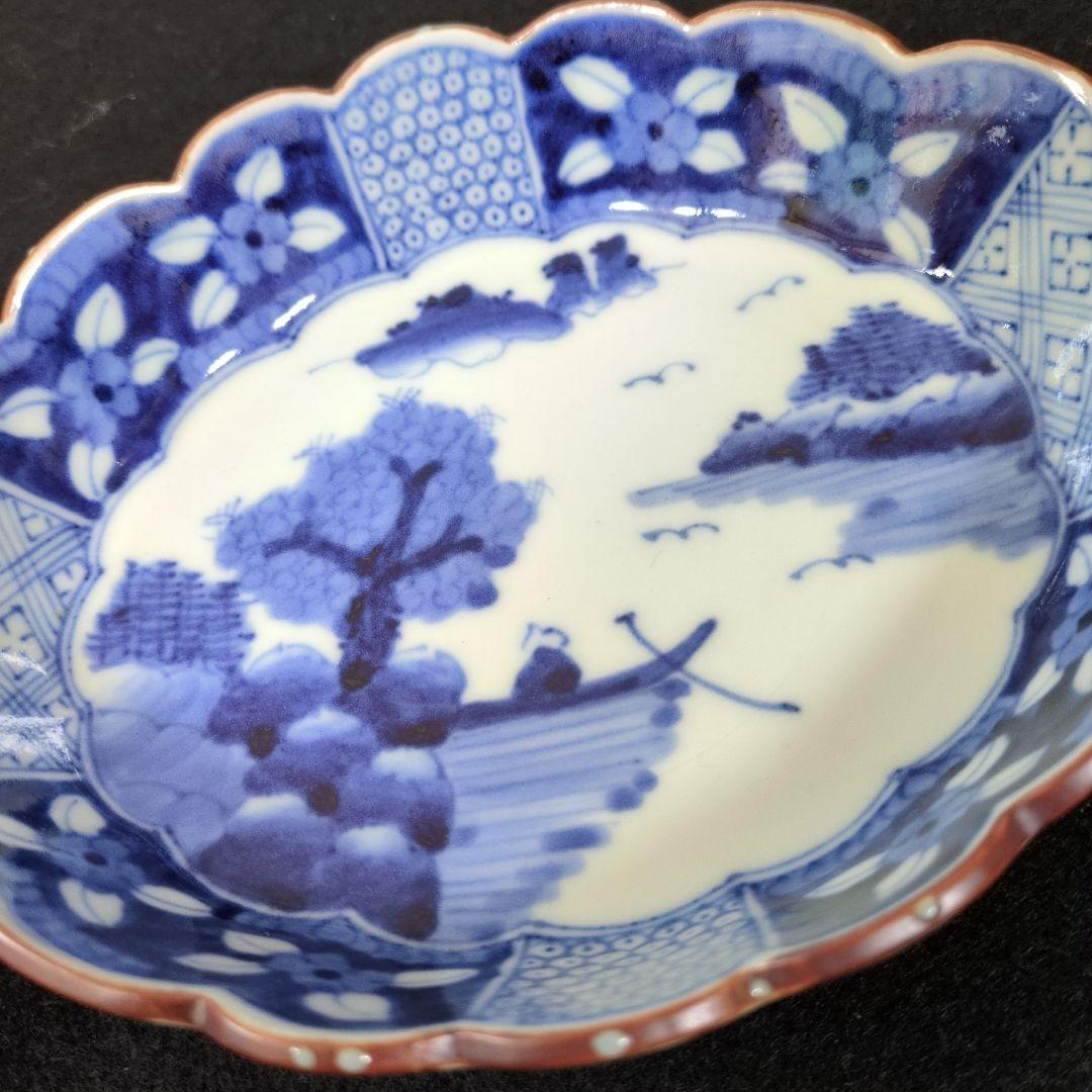 ☆美品 有田焼 岩永浩 作 祥瑞山水図菊割楕円向付 2枚 - メルカリ