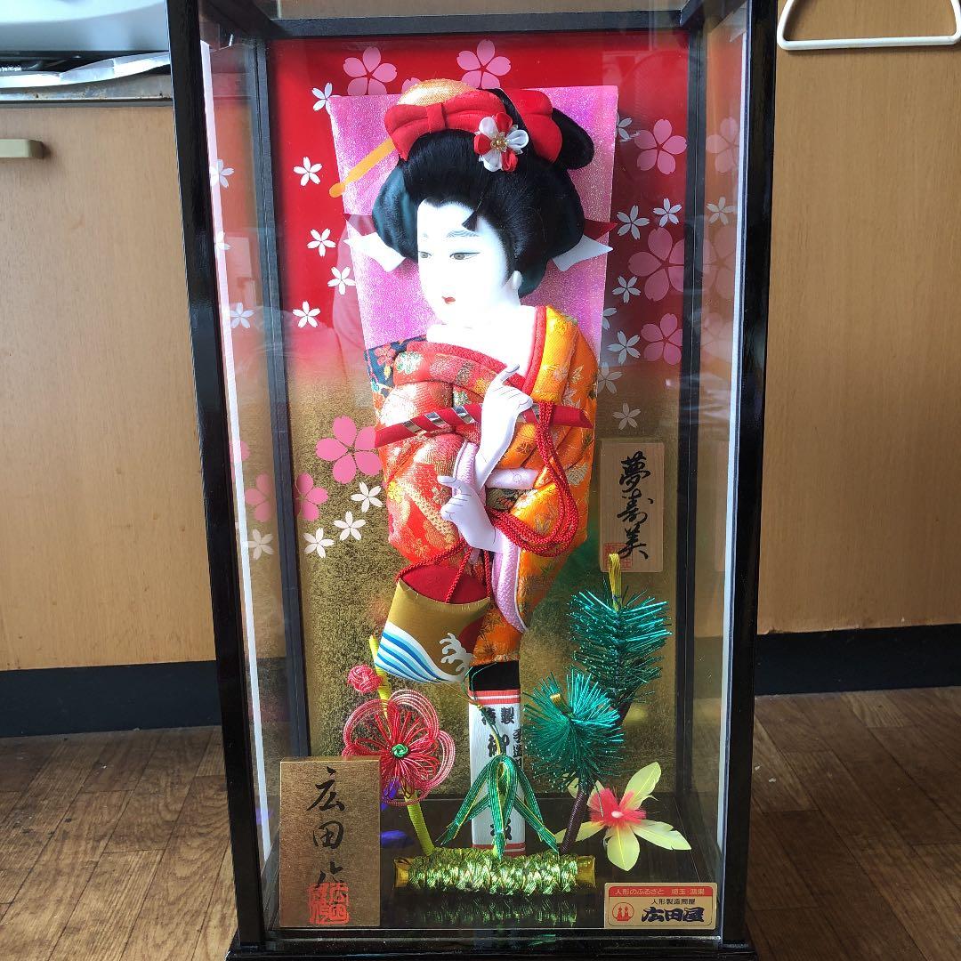 夢寿美（ガラスケース入り羽子板） お買い得品】15号 羽子板ガラスケース入り 汐汲 夢寿美 | 山本人形本店