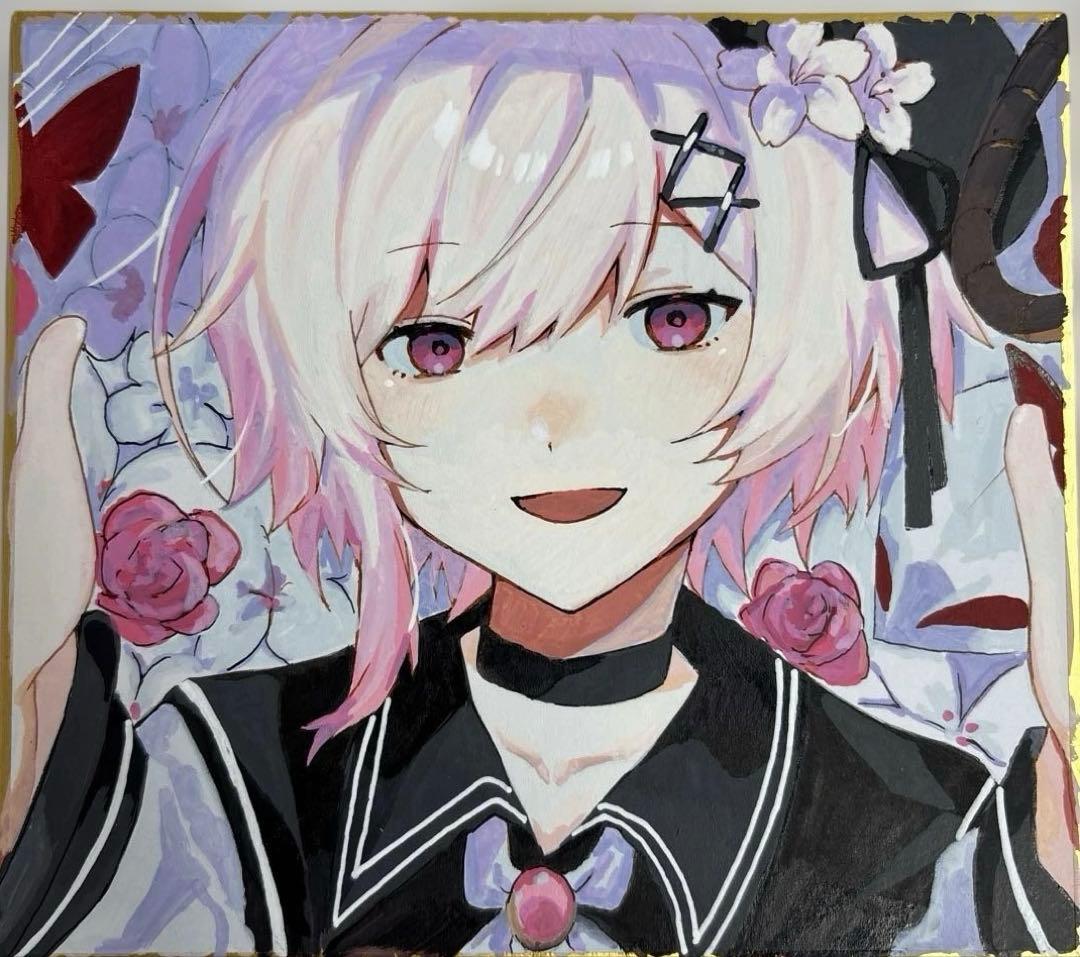 まのさば 桜庭エマ魔法少女ノ魔女裁判 ファンアート 手描きアナログ