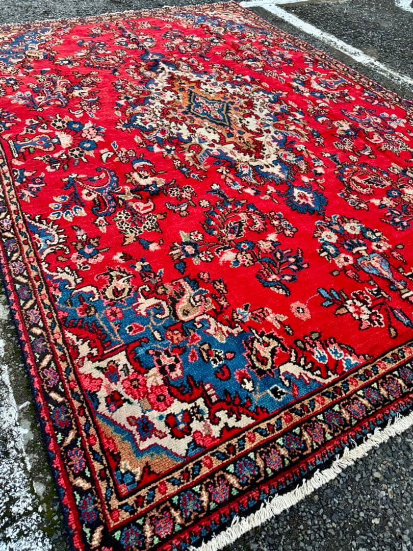 ジョーザン産 ペルシャ絨毯 200cm x 300cm ペルシャ絨毯 カシャーン産 約200cm x 300cm｜SATHI RUGS