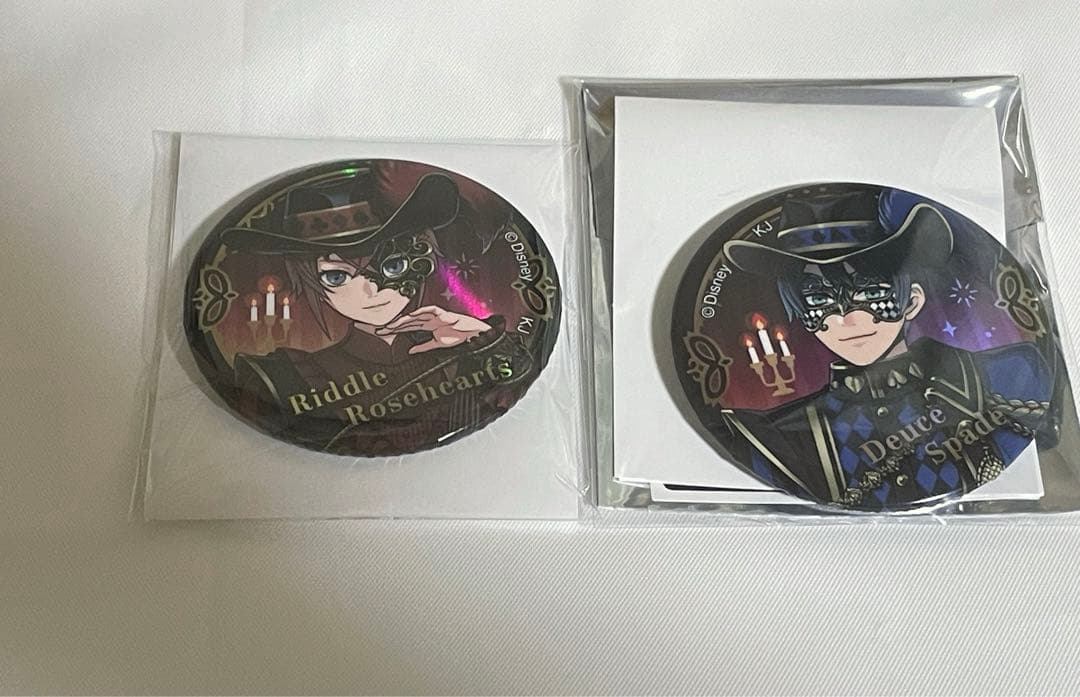 ツイステ リドル デュース 缶バッジ グロマス グロリアスマスカレード