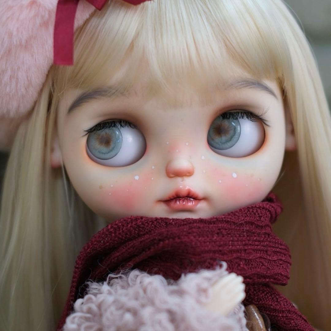 カスタムブライス カスタムドール 海外作家様 雪のようなソバカス フルセット カスタムブライス 有名海外作家様 天山雪様 人気 ドール フルセット