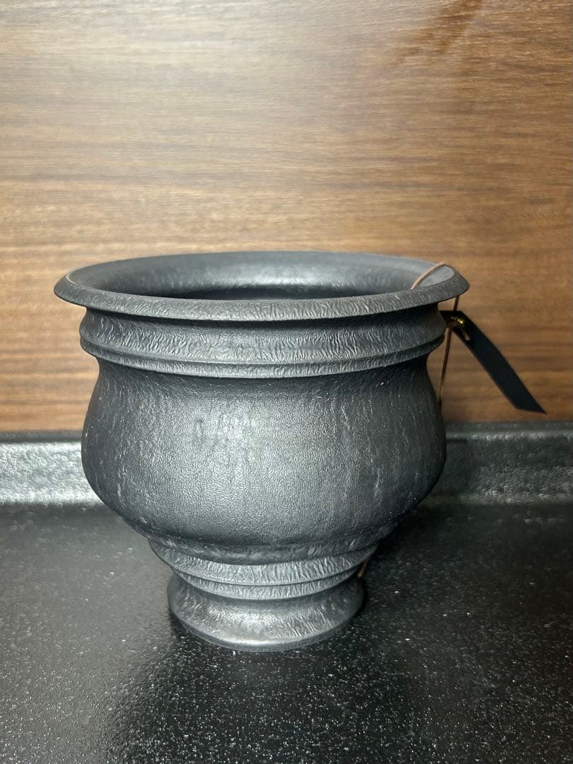 カタチ製作所 Mederu pot クラッチブーケ Mサイズ レザーブラック