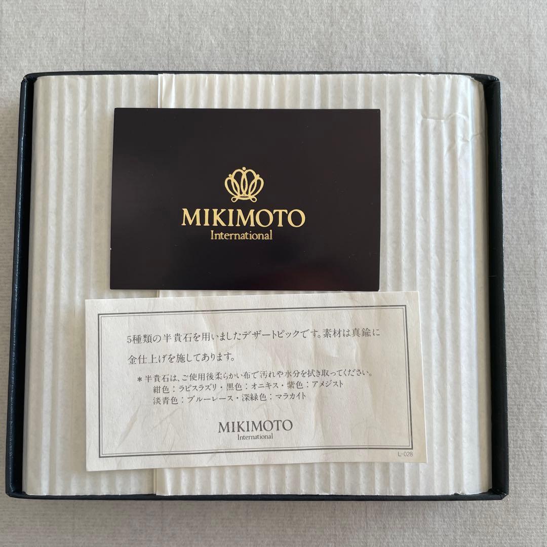 MIKIMOTO カラーストーン付きデザートピック5本セット - メルカリ