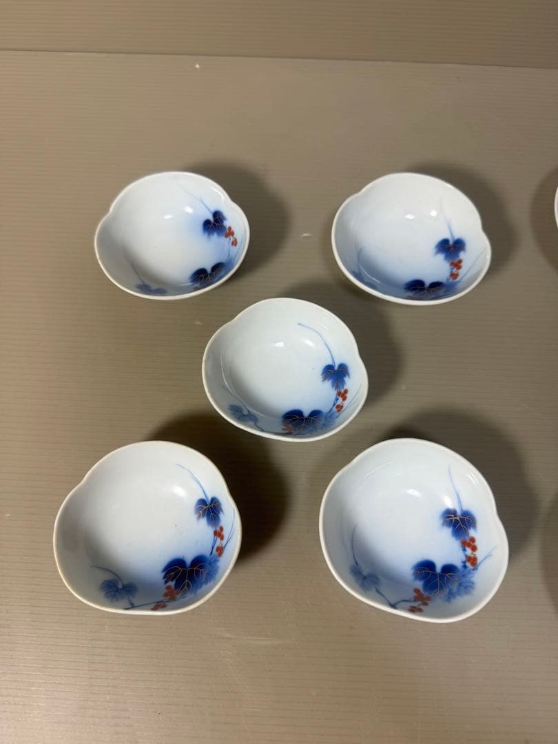 2209 有田焼 芳祥堂特製 葡萄瑠璃 小皿5客 小鉢5客 - メルカリ