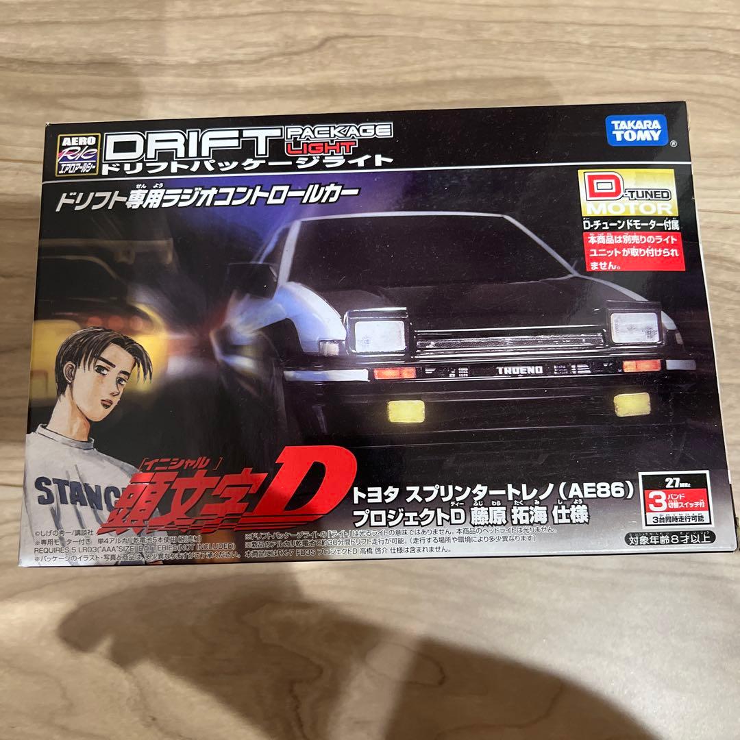 タカラトミー　ドリフトパッケージライト トヨタスプリンタートレノ　サイン付き タカラトミー（TAKARA TOMY） ドリフトパッケージライト 頭文字D