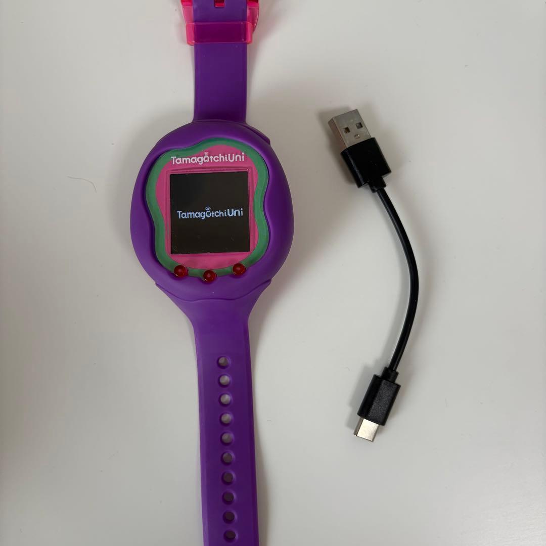 Tamagotchi Uni 紫色 USBケーブル付き 本日限定お値下げ！！ - メルカリ