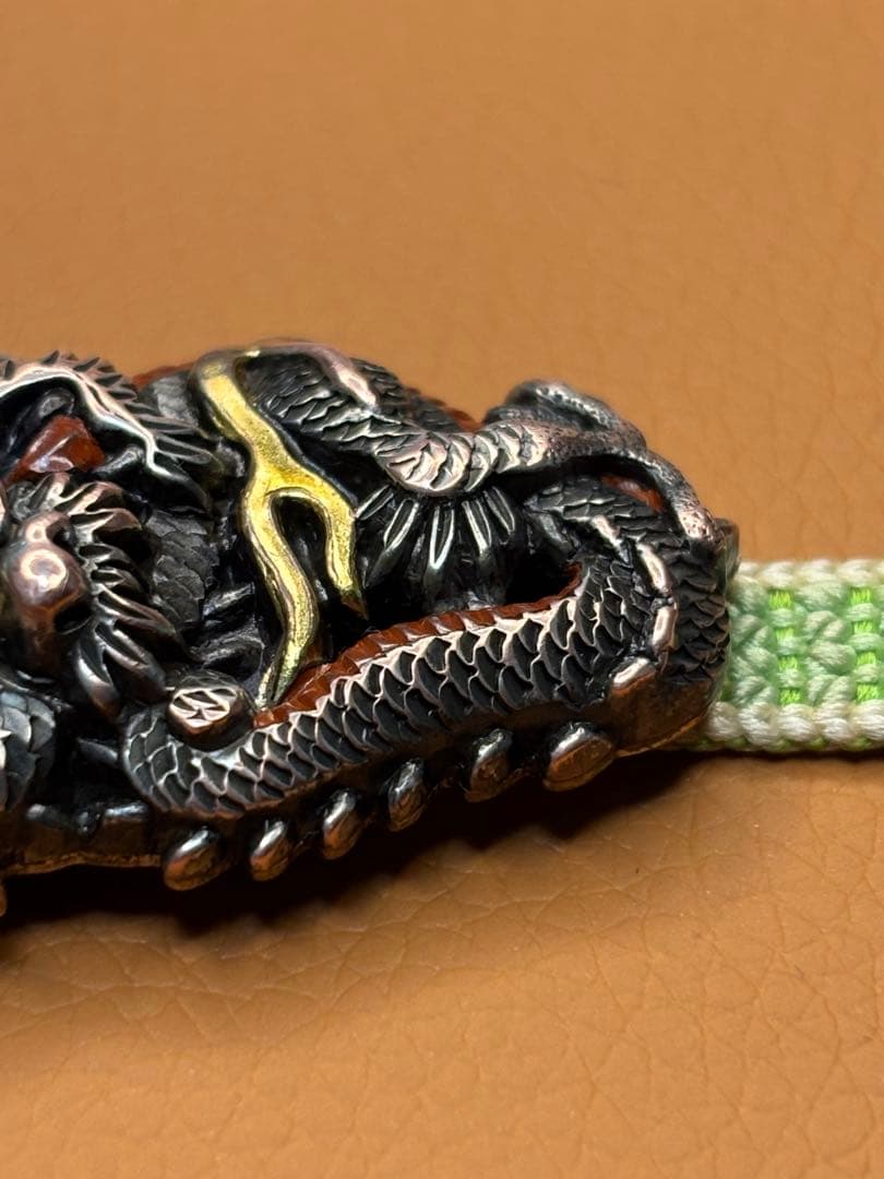 時代物 金工 彫金 龍の帯留め アンティーク 着物 紐付き 工芸 - メルカリ