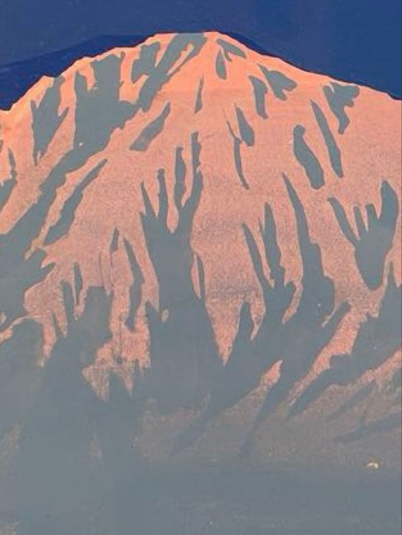 絵画 夕映立山連峰 小西安治 - メルカリ