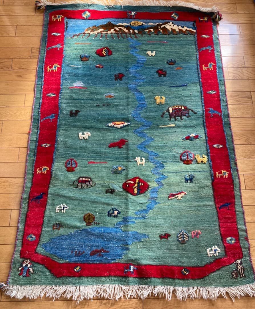 【在庫一掃セール】カシュガイ キリム ウール 152cm×106cm カシュガイキリム] イラン産 / OK82 | ボー・デコール オンラインショップ