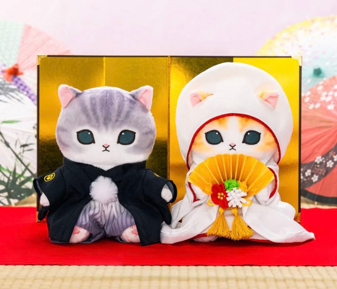 ⭐2箱！未開封！⭐mofusand 和装ウェディングペアぬいぐるみ 受注生産
