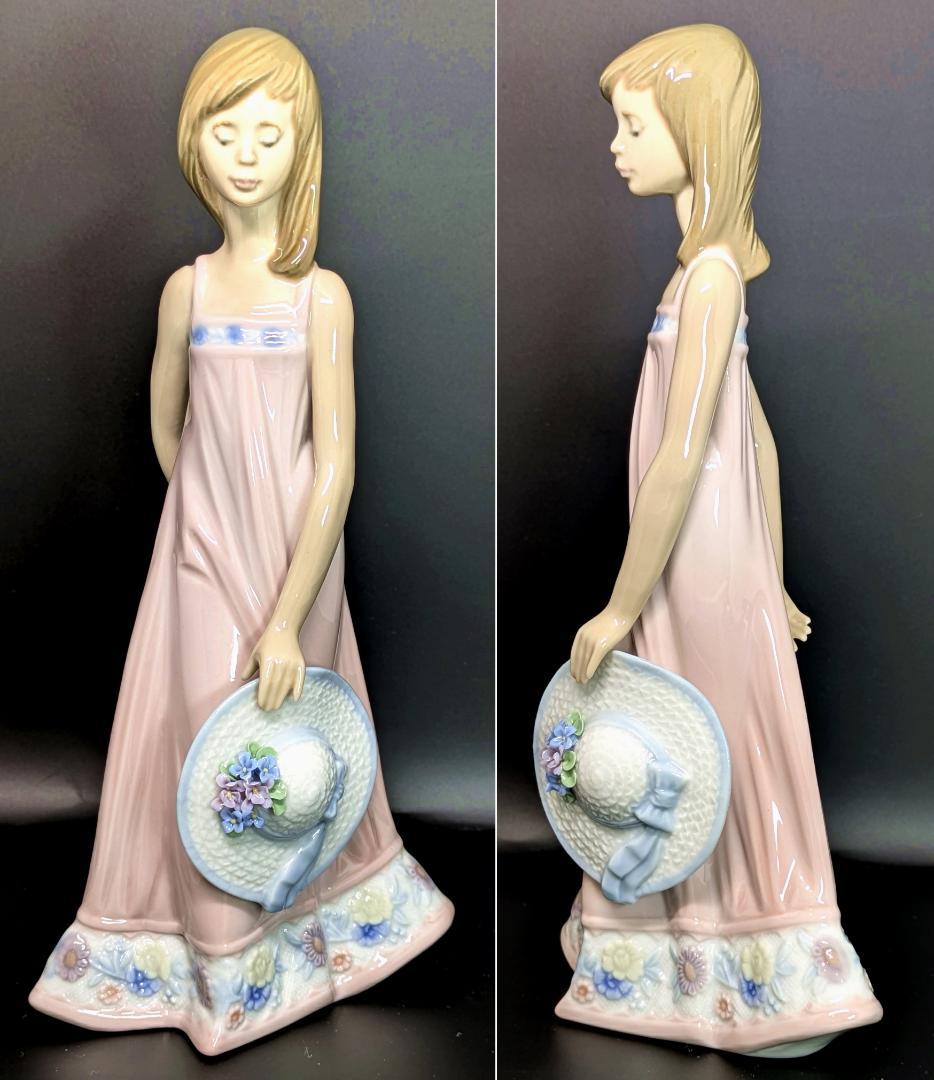 LLADRO リヤドロ○夏の陽ざし 少女サラ 5647○フィギュリン 置物 陶器